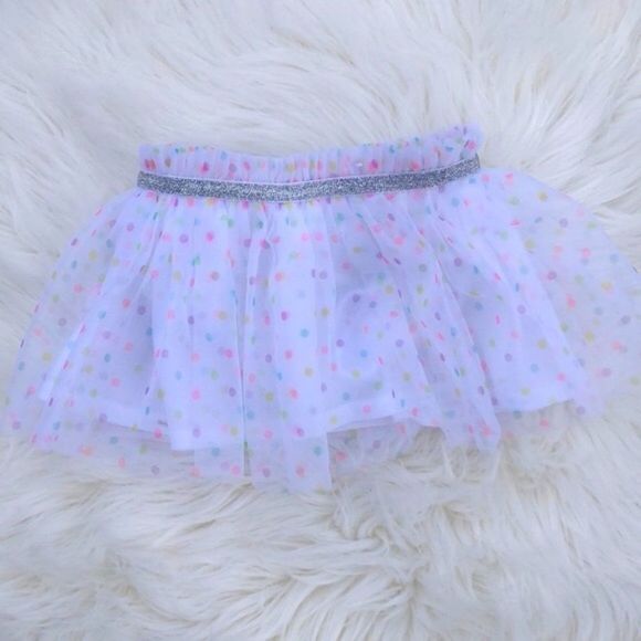 3/$25 🧁 Baby Infant Pastel Polka Skirt 0-3 Months - Picture 1 of 4